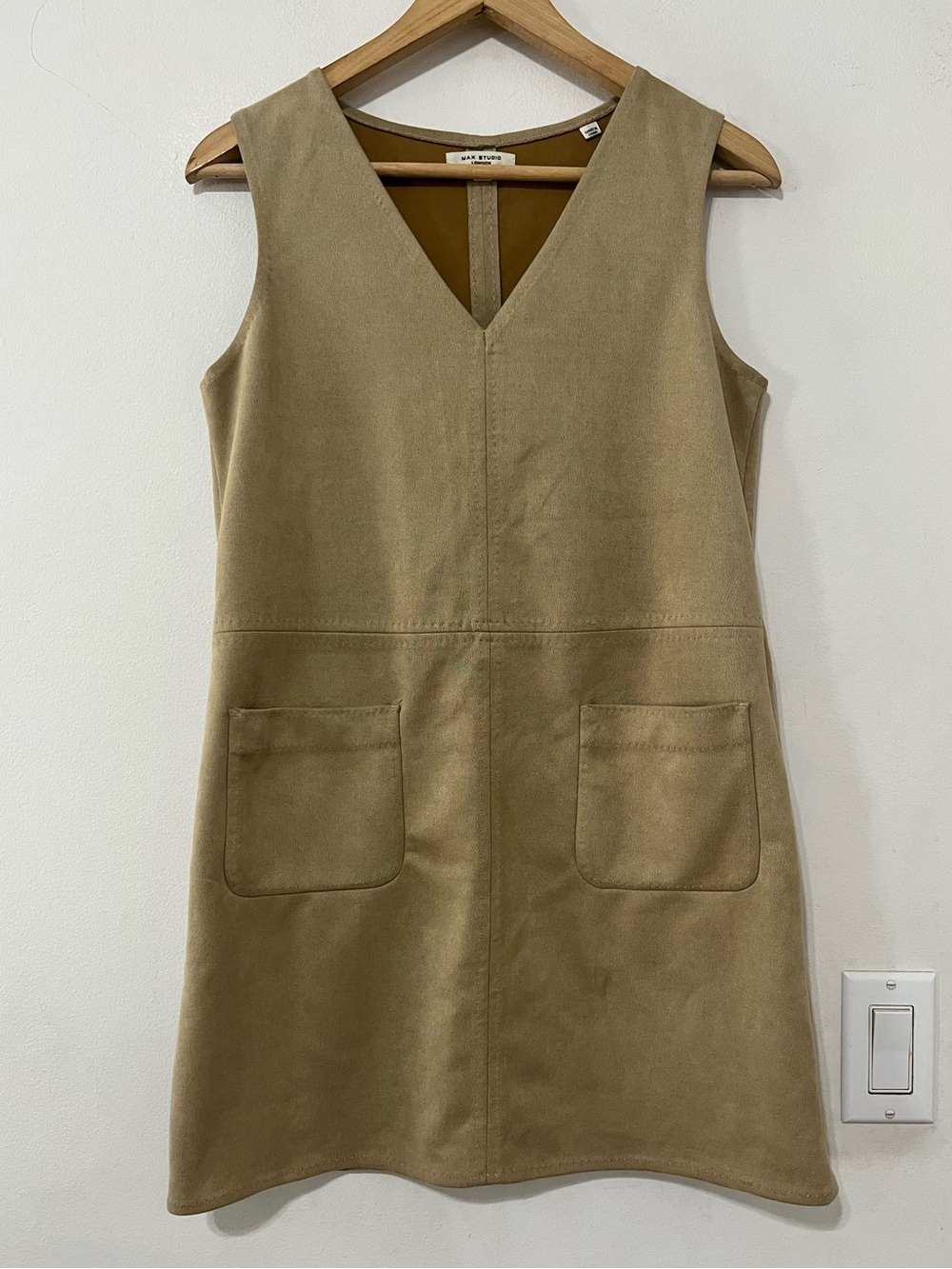 MAX STUDIO Faux Suede Sleeveless Minidress - Small
